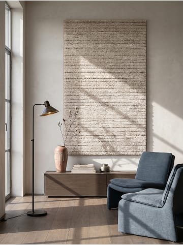 KADIMA DESIGN Shaggy-Teppich Streifen weich wohnlich Wohnzimmer Schlafzimmer in Beige