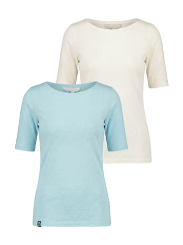 alife and kickin Kurzarmshirt HildeAK A in ice / white