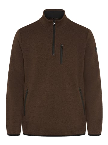 Bruno Banani Fleecepullover in braun