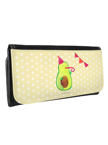 Mr. & Mrs. Panda Wallet Avocado Party Zeit ohne Spruch in Gelb Pastell
