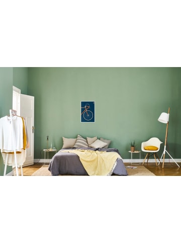 Juniqe Poster "Icons Crescent Front" in Blau & Orange