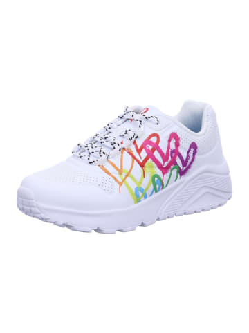 Skechers Halbschuh UNO LITE - LOVE BRIGHTS in white/multi