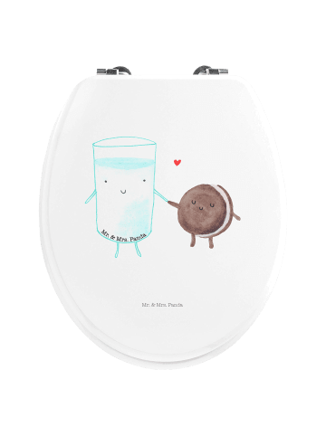 Mr. & Mrs. Panda Klodeckel Milch Keks ohne Spruch in Weiß