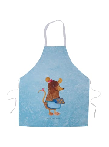 Mr. & Mrs. Panda Schürze Maus Kekse ohne Spruch in Eisblau