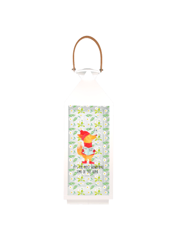 Mr. & Mrs. Panda Windlicht Fuchs Sänger mit Spruch in Transparent