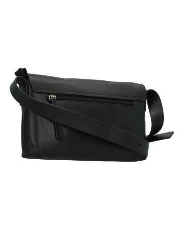 Jost Arva Umhängetasche Leder 28 cm schwarz
