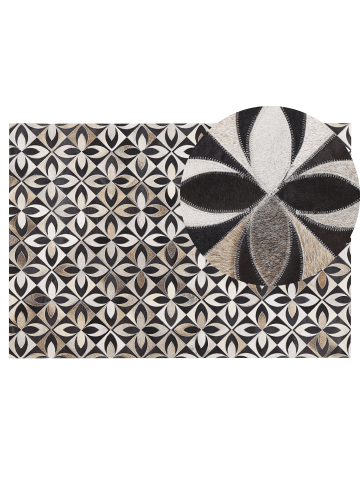 Beliani Patchwork ISHAN in Bunt/Weiß/Schwarz - (W) 140 x (H) 1 x (L) 200 cm