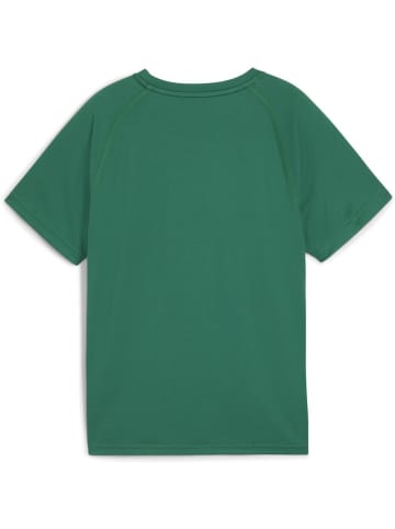 Puma T-Shirt "Y CROSS THE LINE TEE 3.0" in Grün