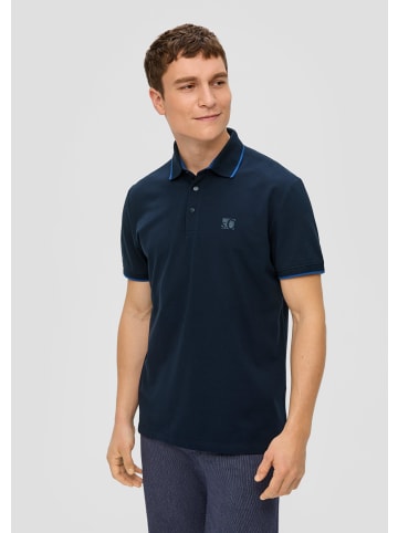 s.Oliver Polo-Shirt kurzarm in Blau