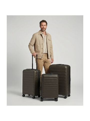 D&N Toronto 4 Rollen Kofferset 3-teilig mit Dehnfalte mocha brown