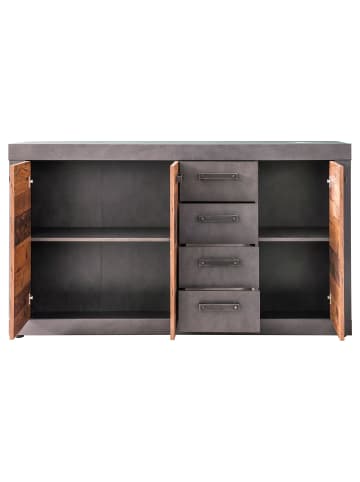 ebuy24 Kommode Indy Grau 151 x 37 cm