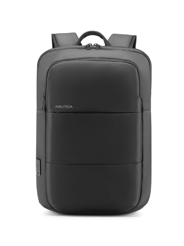 Nautica Business Rucksack Herren 19L Laptopfach 15,6 Zoll in Schwarz