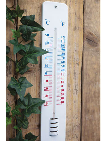 Esschert Design Gartenthermometer in weiß/rot/blau