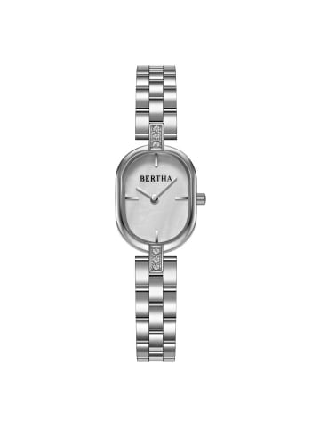 Bertha Lana Armbanduhr in Silver/White