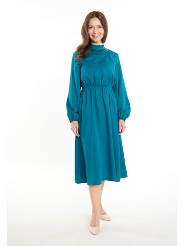 Usha Damen Midikleid in Blau Grün