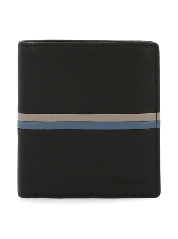 PICARD Horizon 1 Geldbörse RFID Schutz Leder 9 cm in schwarz