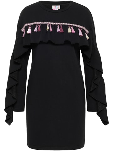 IZIA Damen Sweatkleid in Schwarz