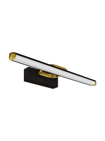 Licht-Erlebnisse Wandlampe EEK E (B)43 x (H)5 cm in Schwarz Gold