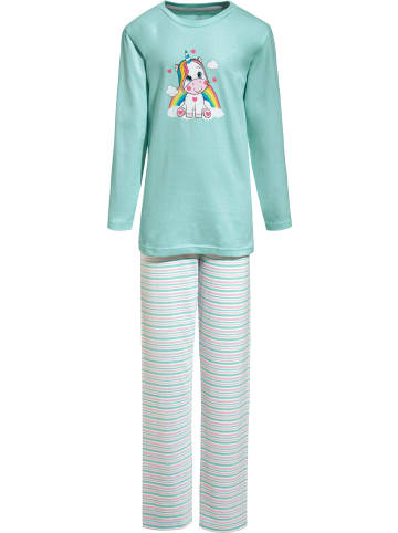 Erwin Müller Single-Jersey Kinder-Schlafanzug in mint