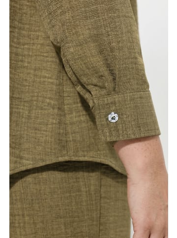 MIAMODA Bluse in dunkles olive