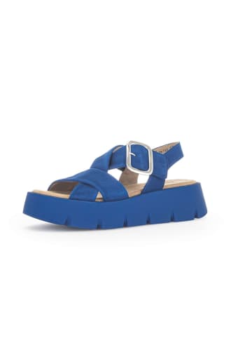 Gabor Fashion Plateau Sandalen in blau