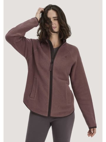 Hessnatur Fleece Jacke in rosébraun