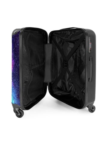 NoBoringSuitCases Suitcase, Koffer, Reisekoffer Weltraum lila blau