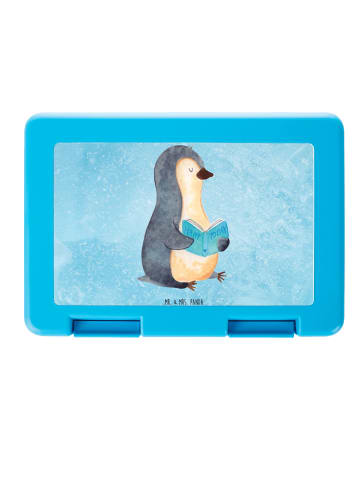 Mr. & Mrs. Panda Aufbewahrungsbox Pinguin Buch ohne Spruch in Eisblau