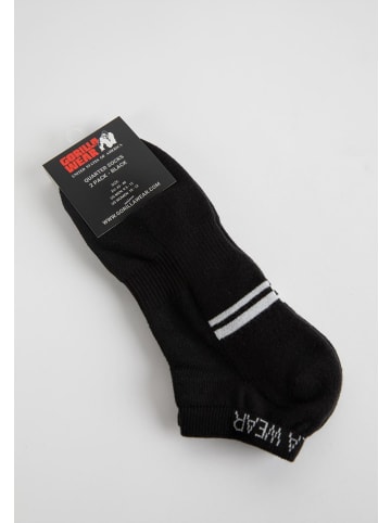 Gorilla Wear Viertelsocken - 2-pack - Schwarz