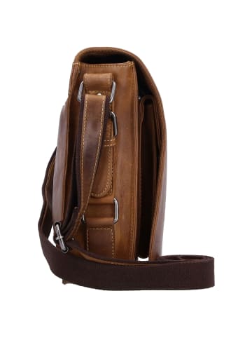 Greenburry Vintage Cafe-Racer Messenger Leder 33 cm braun