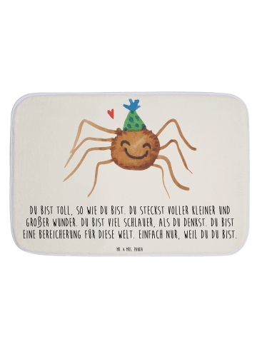 Mr. & Mrs. Panda fußmatte bad Spinne Agathe Party mit Spruch in Weiß