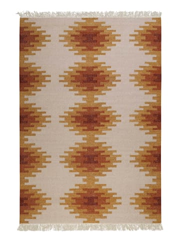 Green Looop Handweb-Teppich Belle in orange