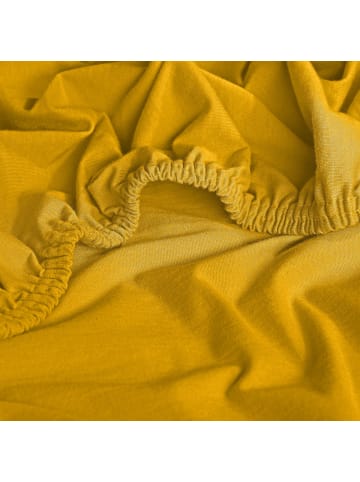 REDBEST Single-Jersey Spannbettlaken Denver in gelb