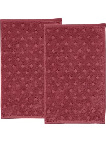 Erwin Müller Frottier Gästetuch 2er-Pack Baden-Baden in bordeaux