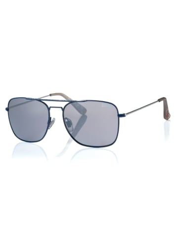 Superdry Sonnenbrille Superdry in Dunkelblau/Silber