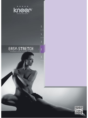 Kneer EASY-STRETCH Q25 180/200 - 200 /200 cm bis 180/220 - 200/220 cm in lavendel