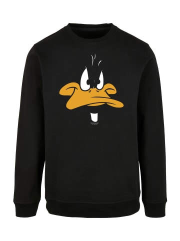 F4NT4STIC Sweatshirt Looney Tunes Daffy Duck Big Face in schwarz