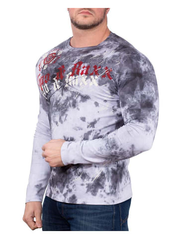 Cipo & Baxx Herren Regular Fit Longsleeve in Grey