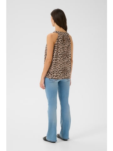 Cream Ärmellose Bluse CRTiah Straight fit in Animal Neutral