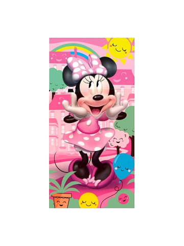 Disney Minnie Mouse Strand-/Badetuch Minnie Mouse - (L) 140 cm x (B) 70 cm in Bunt