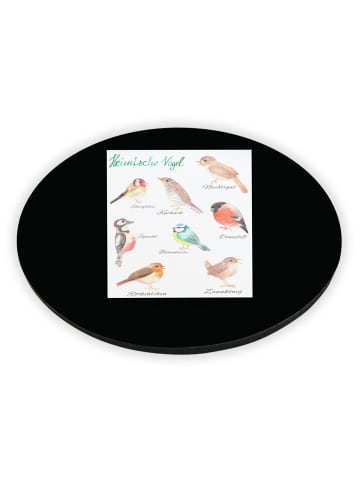 Mr. & Mrs. Panda Magnet für Kühlschrank Heimische Vögel mit Spruch in Bunt