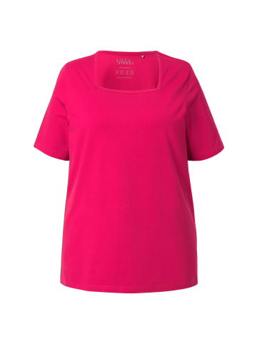 Ulla Popken Shirt in dunkle himbeere