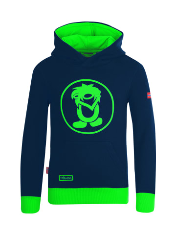 Trollkids Hoodie Pullover "Troll" in Marineblau / Hellgrün