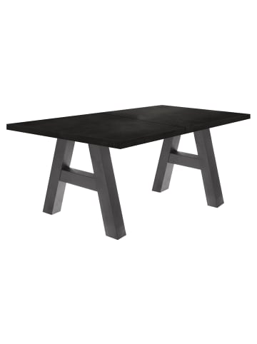 58 aufm Kessel ESSTISCH ausziehbar Elia 3 140 x 90 x 75 Esszimmertisch Graphit/Schwarzstahl