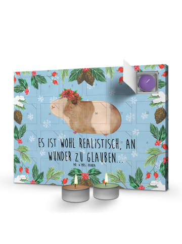 Mr. & Mrs. Panda adventskalender kerzen Meerschweinchen Weisheit... in Eisblau