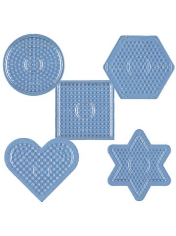 Nabbi Stiftplatten-Set kleine Basics, transparent für Midi-Bügelperlen - ab 5 Jahren