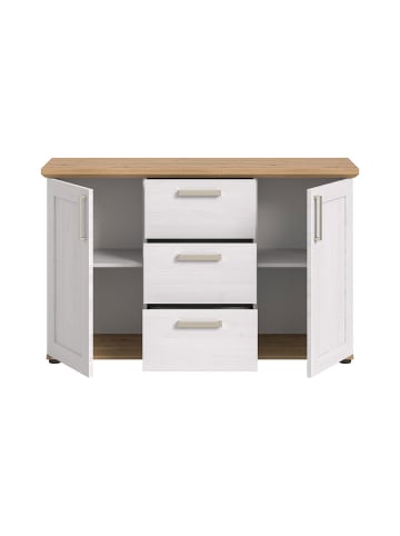 ebuy24 Sideboard Verona Weiß 129 x 40 cm