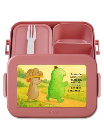 Mr. & Mrs. Panda MEPAL Bentobox Schildkröte Maus Design mit Spruch in Rot Pastell