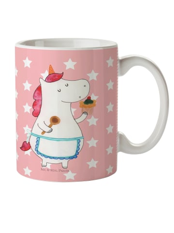 Mr. & Mrs. Panda Kindertasse Einhorn Küche ohne Spruch in Rot Pastell