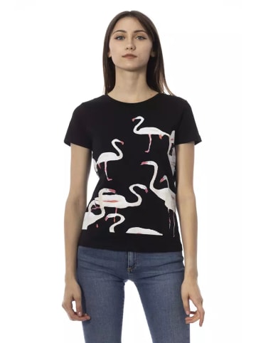 Trussardi Action Schwarz Baumwolle Tops & T-Shirt
